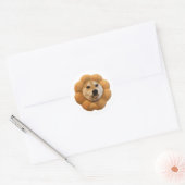 CHEEMS meme del perro shiba Ronde Sticker (Envelop)