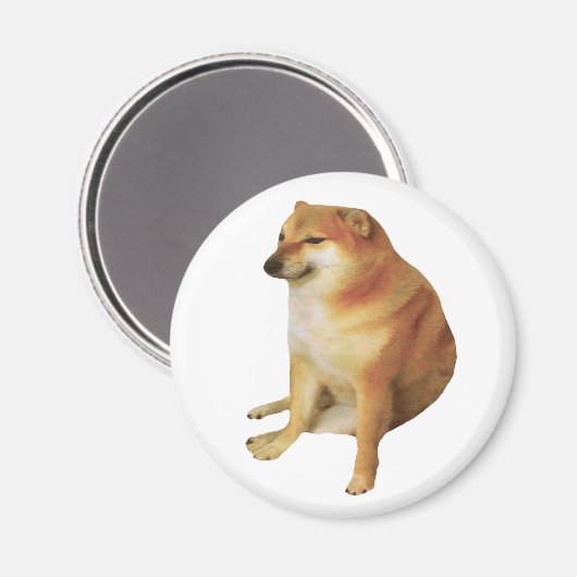 Cheems Meme Magnet (Voorkant / Achterkant)
