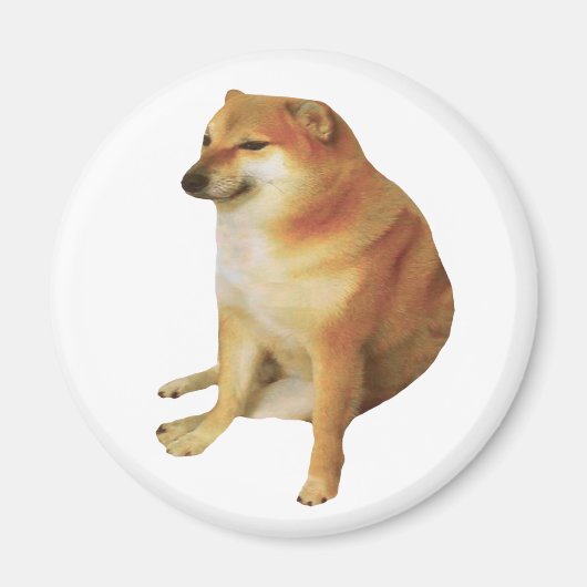 Cheems Meme Magnet (Voorkant)