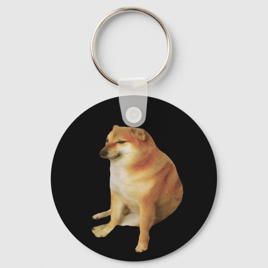 Cheems Meme Sleutelhanger (Voorkant)