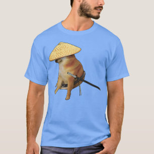 Cheems Samurai Epic Iconic Meme Shiba Inu Doge Bon T-shirt