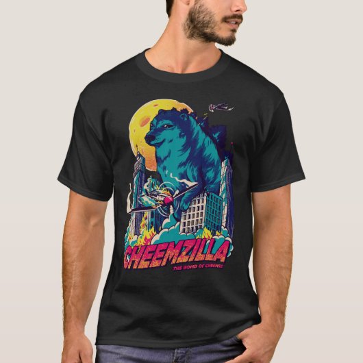 Cheemzilla - De Gomd of ChezBlue Kaiju Shib T-shirt (Voorkant)