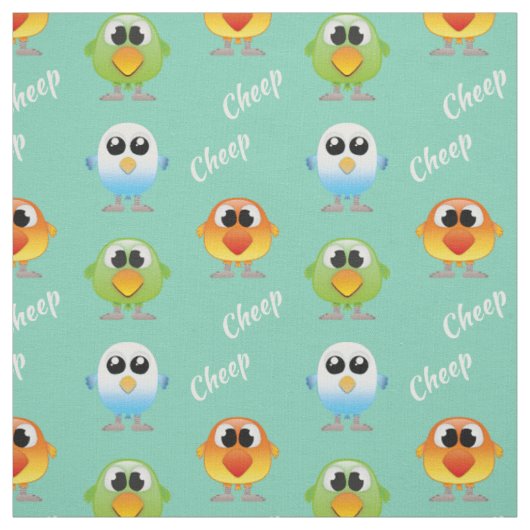 Cheep Birds voor kleine kinderen Stof (Swatch)