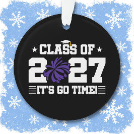 Cheer Afstudeer Pom Poms Eindexamenklas 2027 Ornament