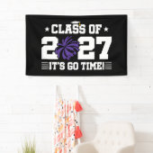Cheer Afstudeer Pom Poms Eindexamenklas 2027 Spandoek (Insitu)