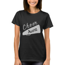 Cheer Aunt Proud Cheerleader Glitter