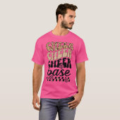 Cheer Base Groovy Cheerleader Base Cheerleading Ba T-shirt (Voorkant volledig)