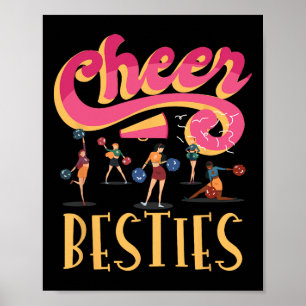 Cheer Beste Vriendinnen Voor Cheerleading Liefhebb Poster