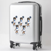 Cheer Blue 14" x 14" Custom-Cut Vinyl Stickers #1 (Koffer)