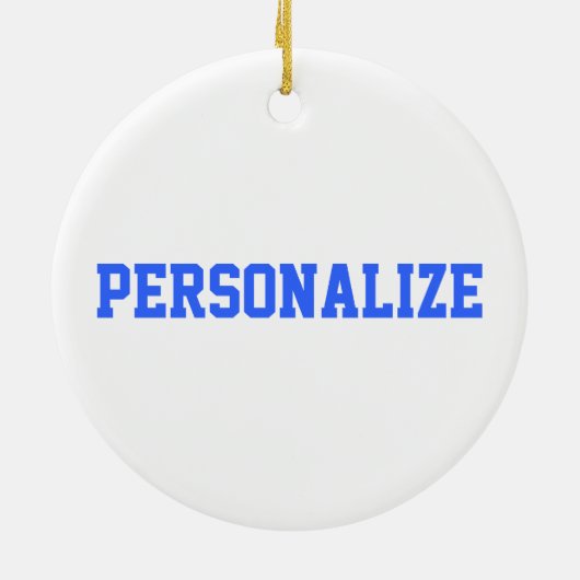 Cheer Blue Cheerleader Diva Girl Keramisch Ornament (Achterkant)