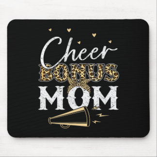 Cheer Bonus Moeder Shirt Luipaard Cheerleading Sti Muismat