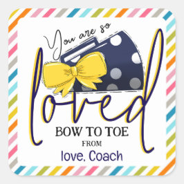 Cheer Bow en Megaphone Gift Labels voor Cheerleade