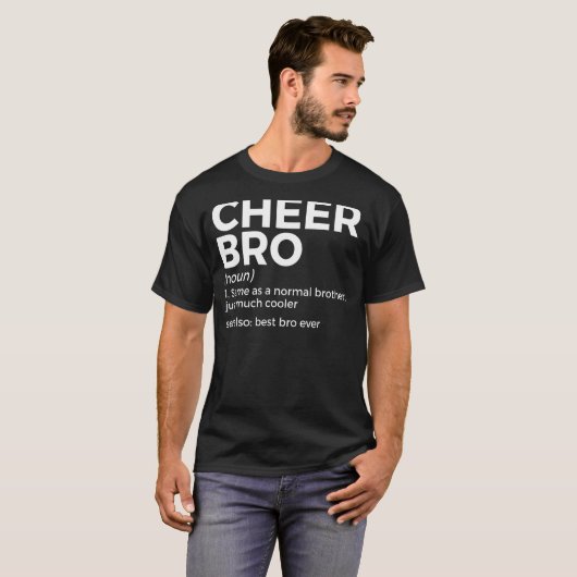 Cheer Bro Definition Cheerlead 1 T-shirt (Voorkant volledig)