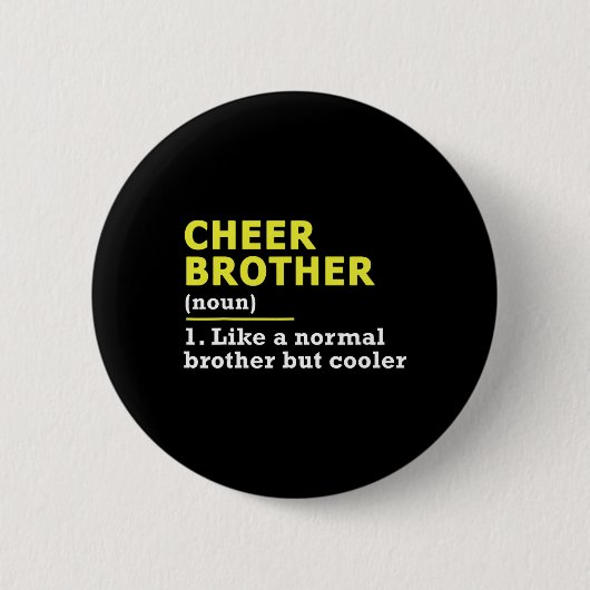 Cheer Broeder Cheerleading Ronde Button 5,7 Cm (Voorkant)