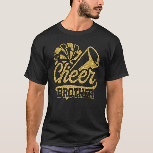 Cheer Brother Biggest Fan Cheerleader Vaderdag T-shirt (Voorkant)
