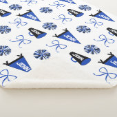 Cheer Camp Blue and Black Cheerleadering Pompom   Sherpa Deken (3/4)