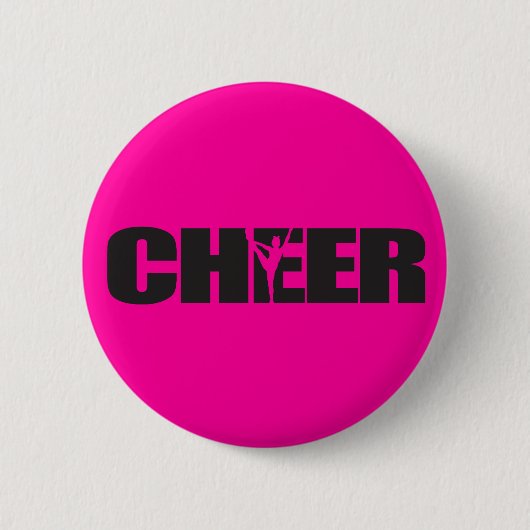 Cheer Cheer leader Cheerleidende Ronde Button 5,7 Cm (Voorkant)