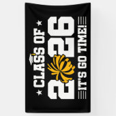 Cheer Cheerleader Afstudeerklas 2026 Ouderjaarsstu Spandoek (Verticaal)