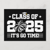 Cheer Cheerleader Afstuderen Klasse van 2025 Senio Briefkaart (Voorkant)
