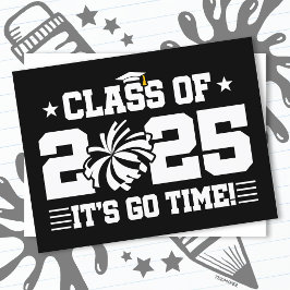 Cheer Cheerleader Afstuderen Klasse van 2025 Senio Briefkaart