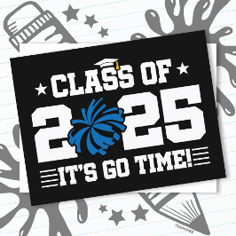 Cheer Cheerleader Afstuderen Klasse van 2025 Senio Briefkaart
