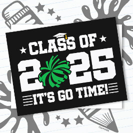 Cheer Cheerleader Afstuderen Klasse van 2025 Senio Briefkaart