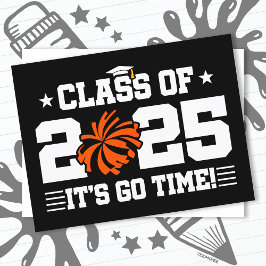 Cheer Cheerleader Afstuderen Klasse van 2025 Senio Briefkaart
