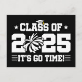 Cheer Cheerleader Afstuderen Klasse van 2025 Senio Briefkaart (Voorkant)