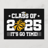 Cheer Cheerleader Afstuderen Klasse van 2025 Senio Briefkaart (Voorkant)