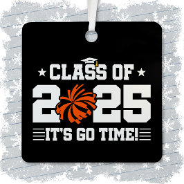 Cheer Cheerleader Afstuderen Klasse van 2025 Senio Metalen Ornament