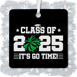 Cheer Cheerleader Afstuderen Klasse van 2025 Senio Metalen Ornament