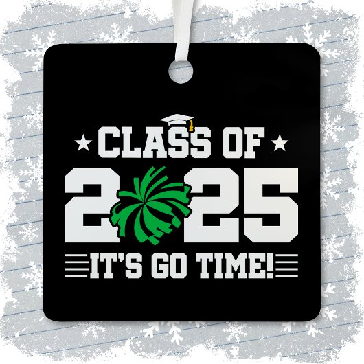 Cheer Cheerleader Afstuderen Klasse van 2025 Senio Metalen Ornament