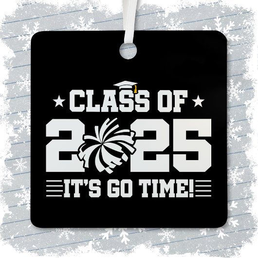 Cheer Cheerleader Afstuderen Klasse van 2025 Senio Metalen Ornament