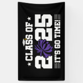 Cheer Cheerleader Afstuderen Klasse van 2025 Senio Spandoek (Verticaal)