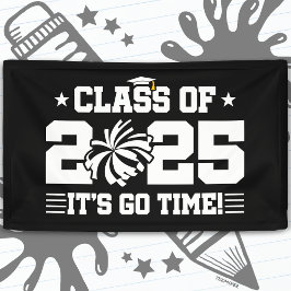 Cheer Cheerleader Afstuderen Klasse van 2025 Senio Spandoek