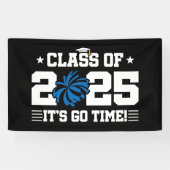 Cheer Cheerleader Afstuderen Klasse van 2025 Senio Spandoek (Horizontaal)