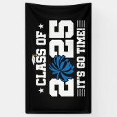 Cheer Cheerleader Afstuderen Klasse van 2025 Senio Spandoek (Verticaal)