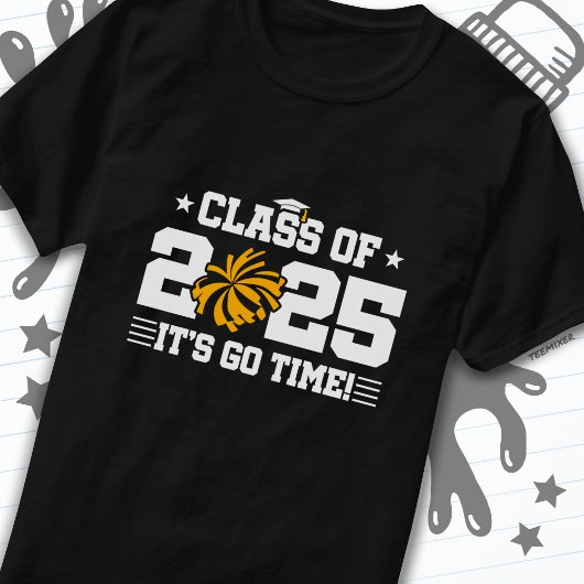 Cheer Cheerleader Afstuderen Klasse van 2025 Senio T-shirt