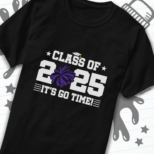 Cheer Cheerleader Afstuderen Klasse van 2025 Senio T-shirt