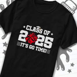 Cheer Cheerleader Afstuderen Klasse van 2025 Senio T-shirt