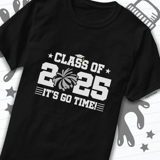 Cheer Cheerleader Afstuderen Klasse van 2025 Senio T-shirt
