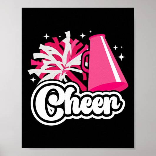 Cheer Cheerleader Cheerleading Poster (Voorkant)