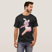 Cheer Cheerleader Cute Bunny Flyer T-shirt (Voorkant volledig)