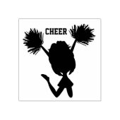 Cheer Cheerleader Rubberstempel (Afrduk)