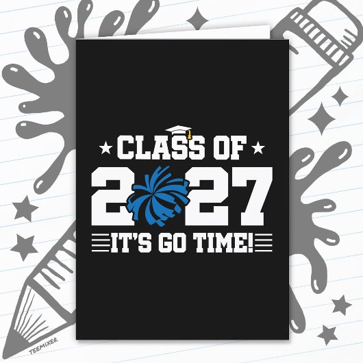 Cheer Cheerleading Afstuderen Eindexamenklas 2027 Kaart