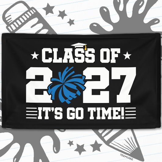 Cheer Cheerleading Afstuderen Eindexamenklas 2027 Spandoek