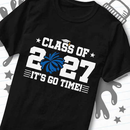 Cheer Cheerleading Afstuderen Eindexamenklas 2027 T-shirt