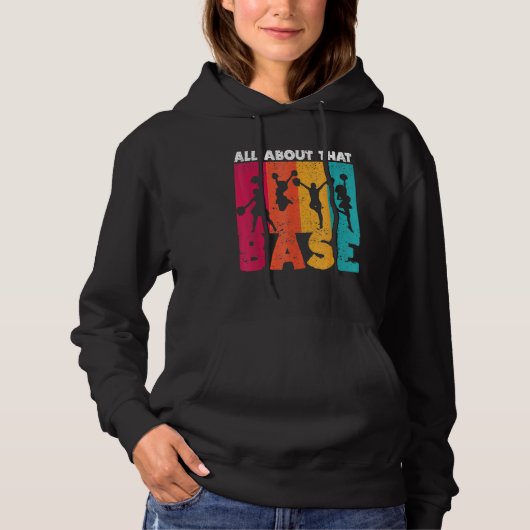 Cheer Cheerleading All About That Base  Cheerleade Hoodie (Voorkant)