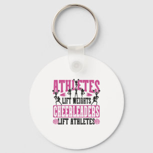 Cheer Cheerleading Atleten Halen Gewichten Cheerle Sleutelhanger
