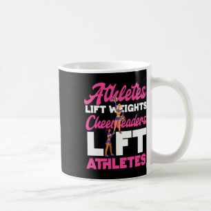 Cheer Cheerleading Atleten Tillen Gewichten Cheerl Koffiemok
